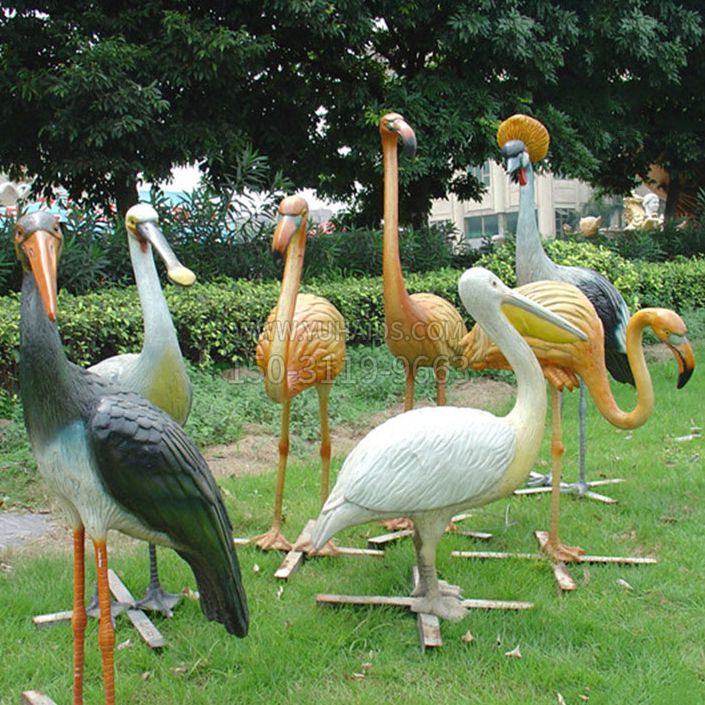 仿真鳥鴕鳥火烈鳥雕塑