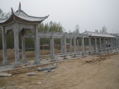 公園戶外長廊青石仿古建涼亭裝飾擺件