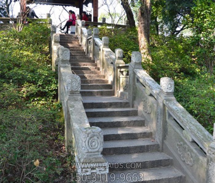 公園涼亭樓梯臺(tái)基大理石欄桿雕塑