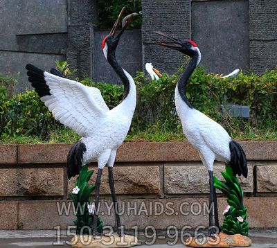 公園廣場大型仿真動(dòng)物景觀鶴雕塑