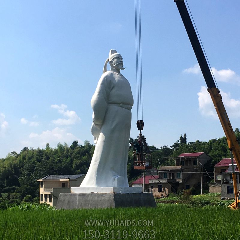 景區(qū)公園大型漢白玉詩仙李白雕塑